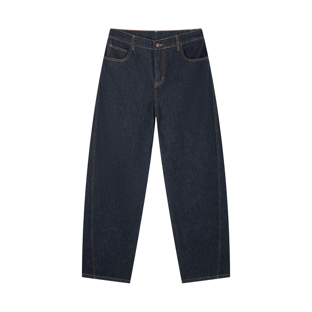Men's Vintage Wash Barrel Leg Jeans