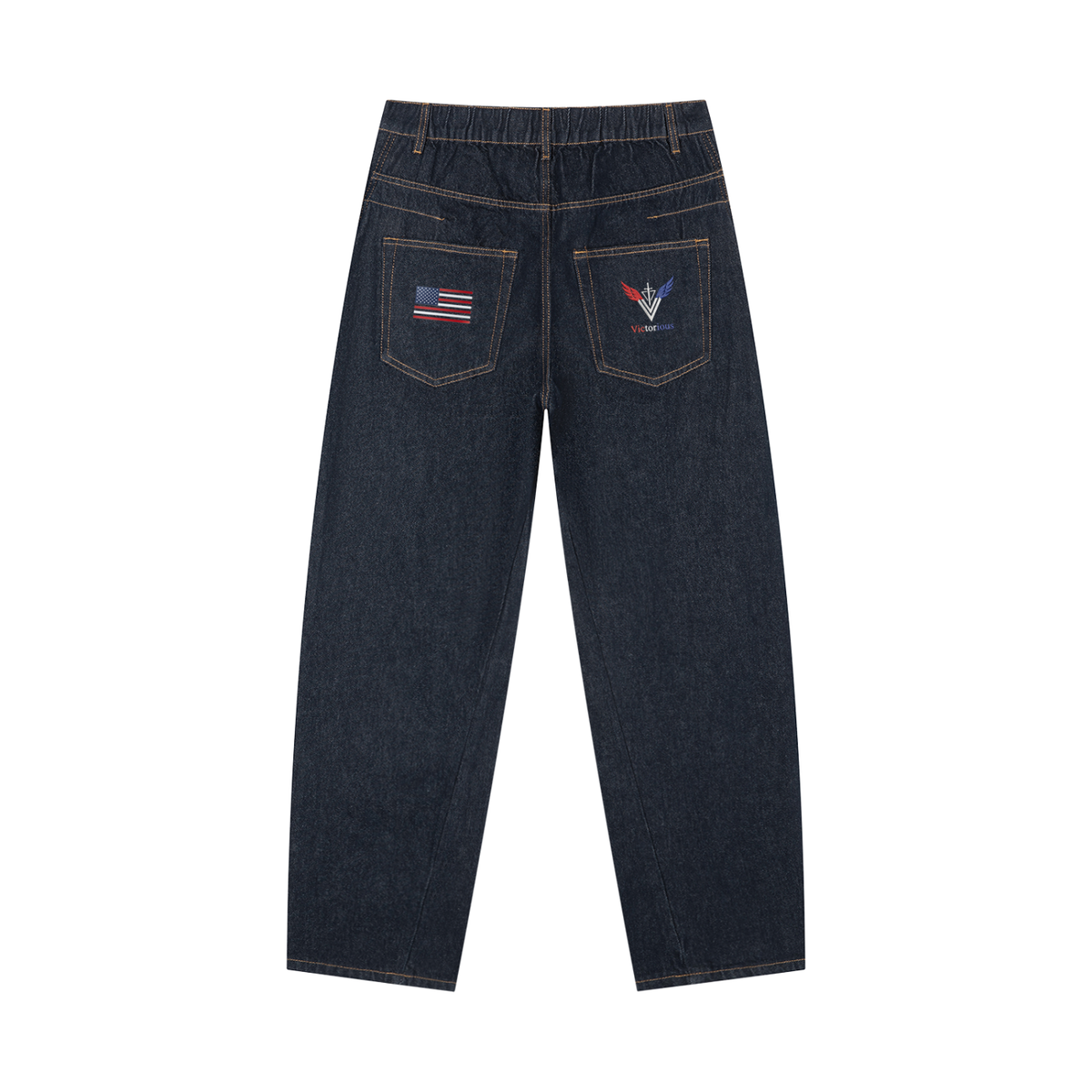 Men's Vintage Wash Barrel Leg Jeans